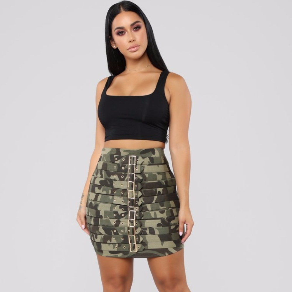 Ring The Alarm Skirt - Army